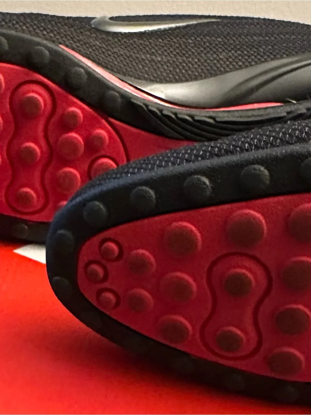 Nike Black Sneakers with Red Highlights